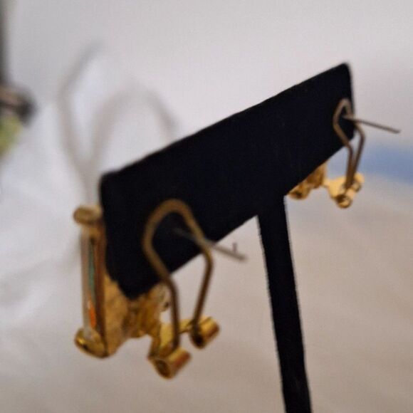 Fornash Women's Vintage Pierced Earrings Clear Glass Faceted Stud Elegant - Picture 5 of 10